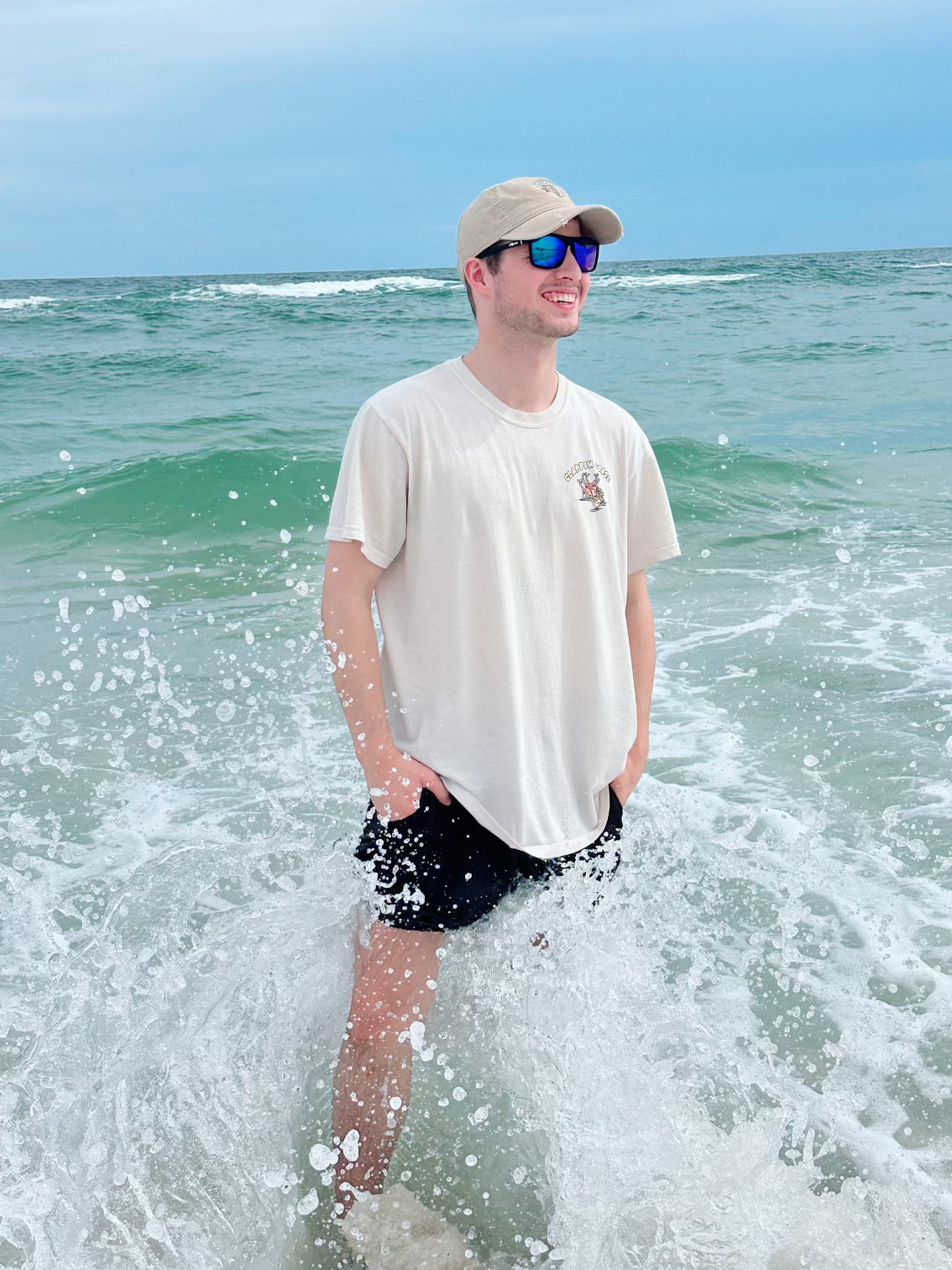 BEACH GOOSE TEE - SAND