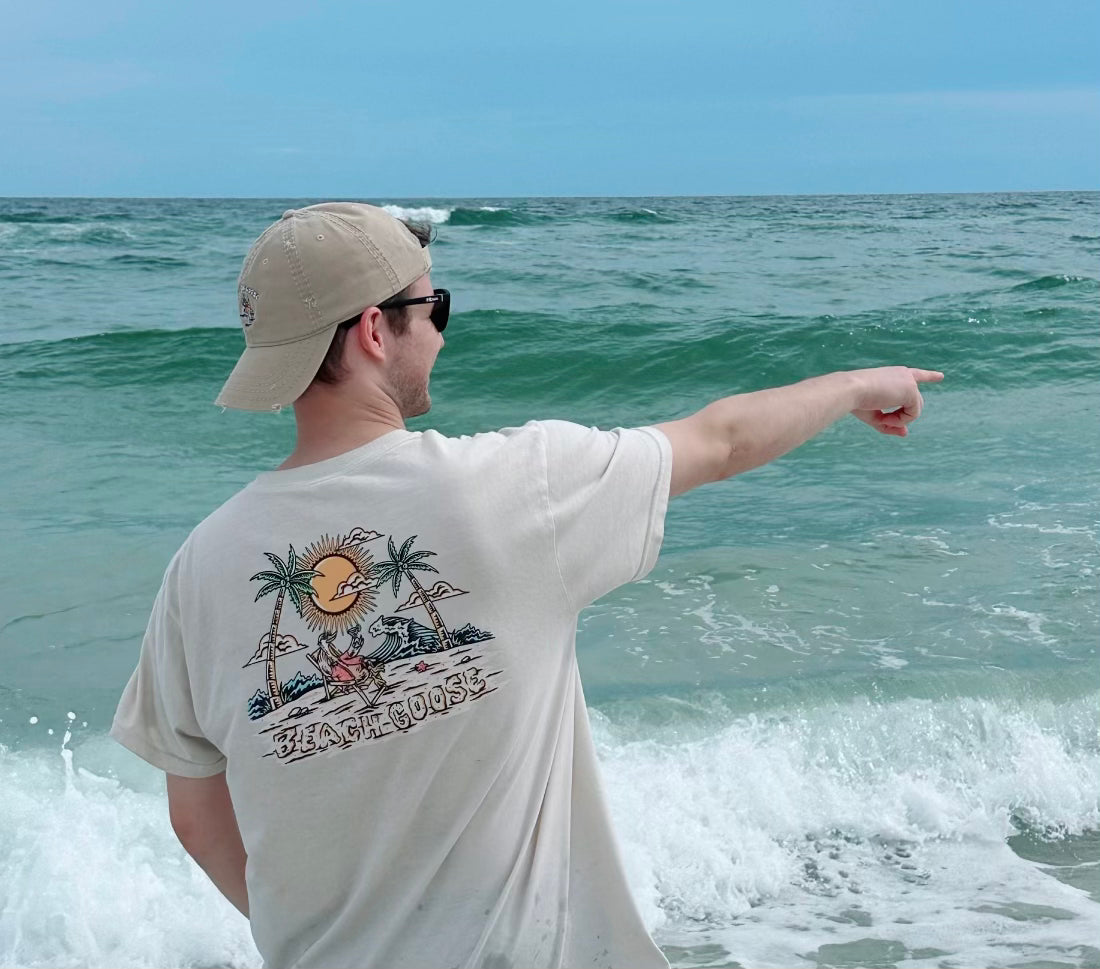 BEACH GOOSE TEE - SAND