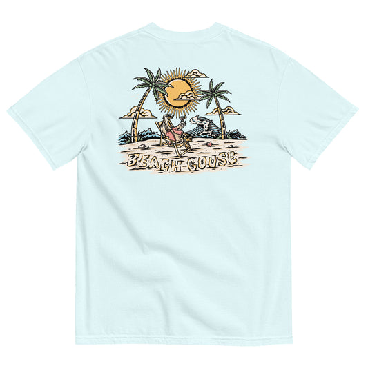 BEACH GOOSE TEE - LIGHT BLUE