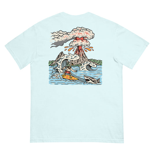 SURFING GOOSE TEE - LIGHT BLUE