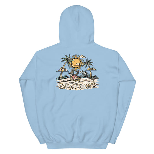 BEACH GOOSE HOODIE - LIGHT BLUE